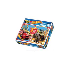 Dıy Toy 1535 Hot Wheels 2 in 1 Puzzle Seti