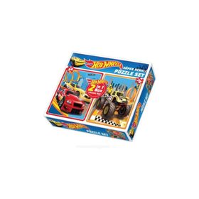 Dıy Toy 1535 Hot Wheels 2 in 1 Puzzle Seti