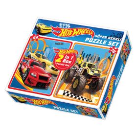 Dıy Toy 1535 Hot Wheels 2 in 1 Puzzle Seti