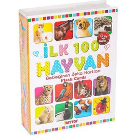 Dıy Toy 1741 Flash Card İlk 100 Hayvanlar Eğitici Kartlar