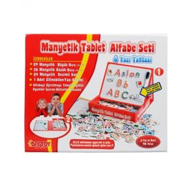Dıy Toy 3 Yaş Manyetik Tablet Alfabe Seti ve Yazı Tahtası