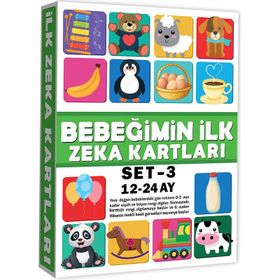 Dıy Toy Eğitici Kartlar 12-24 Ay Erken Eğitim Zeka Kartı