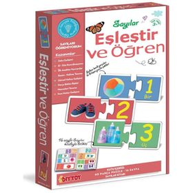 Diy-Toy Eşleştir Öğren Sayılar