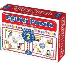 Dıy Toy Hayvanlar Taşıtlar Çark Puzzle