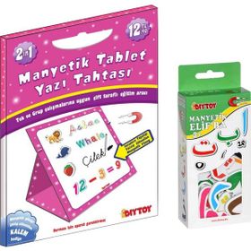 Diy Toys Pembe Manyetik Tablet Yazi Tahtasi