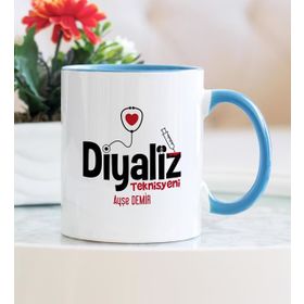 Diyaliz Teknisyeni Mavi Kupa Bardak