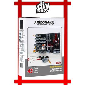 Diybox Duvar Panel 43 Parça Arizona Set Avadanlık