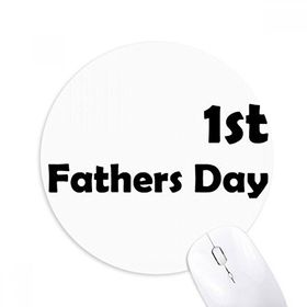 Dıythinker 1. Babalar Günü Festival Baskılı Yuvarlak Kaymaz Kauçuk Mouse Pad