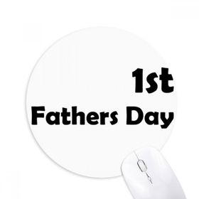 Dıythinker 1. Babalar Günü Festival Baskılı Yuvarlak Kaymaz Kauçuk Mouse Pad