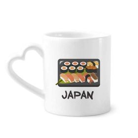 Dıythinker 12 oz Geleneksel Japon Suşi Kutusu Seramik Kalp Saplı Seramik Kupa