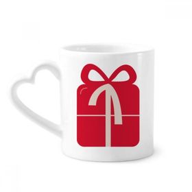 Dıythinker 12 oz Kırmızı Festival Çömlekçilik Seramik Kalp Saplı Kupa