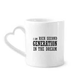 Dıythinker 12 oz Zengin İkinci Nesil Seramik Kalp Saplı Seramik Kupa