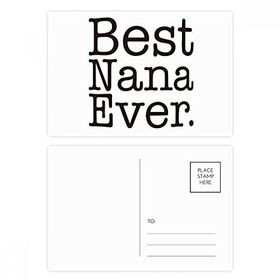 Dıythinker 14x9 cm 20 Adet Renkli Best Ever İngilizce Harfler Hediye Desen Kartpostal Seti