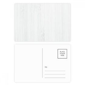 Dıythinker 14x9 cm 20 Adet Renkli Beyaz Ahşap Damarlar Desenli Arka Plan Kartpostal Seti