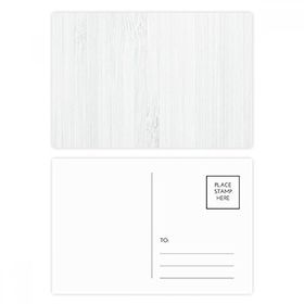 Dıythinker 14x9 cm 20 Adet Renkli Beyaz Ahşap Damarlar Desenli Arka Plan Kartpostal Seti