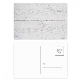 Dıythinker 14x9 cm 20 Adet Renkli Beyaz Ahşap Zemin Kaba Duvar Kağıdı Doku Kartpostal Seti