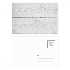 Dıythinker 14x9 cm 20 Adet Renkli Beyaz Ahşap Zemin Kaba Duvar Kağıdı Doku Kartpostal Seti