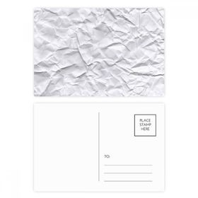 Dıythinker 14x9 cm 20 Adet Renkli Beyaz Düzensiz Puckers Zarif Desen Kartpostal Seti