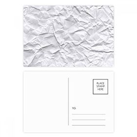 Dıythinker 14x9 cm 20 Adet Renkli Beyaz Düzensiz Puckers Zarif Desen Kartpostal Seti