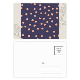 Dıythinker 14x9 cm 20 Adet Renkli Boya Noktası Soyut Bitkiler Ar Çiçek Kartpostal Seti