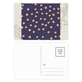 Dıythinker 14x9 cm 20 Adet Renkli Boya Noktası Soyut Bitkiler Ar Çiçek Kartpostal Seti