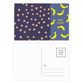 Dıythinker 14x9 cm 20 Adet Renkli Boya Noktası Soyut Bitkiler Ar Muz Kartpostal Seti