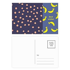 Dıythinker 14x9 cm 20 Adet Renkli Boya Noktası Soyut Bitkiler Ar Muz Kartpostal Seti