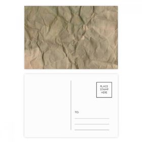 Dıythinker 14x9 cm 20 Adet Renkli Kağıt Kirli Katlamalı Doku Oluklu Kartpostal Seti