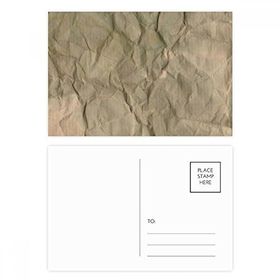 Dıythinker 14x9 cm 20 Adet Renkli Kağıt Kirli Katlamalı Doku Oluklu Kartpostal Seti
