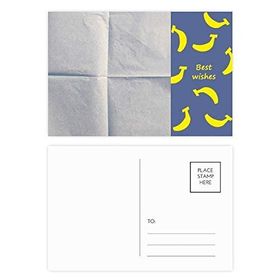 Dıythinker 14x9 cm 20 Adet Renkli Kağıt Temiz Katlamalı Doku Muz Kartpostal Seti