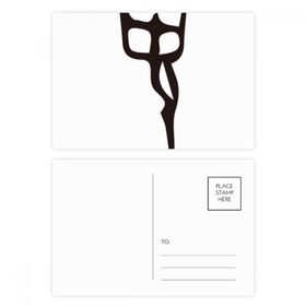 Dıythinker 14x9 cm 20 Adet Renkli Kemik Yazısı Çin Soyadı Karakteri Shi Kartpostal Seti