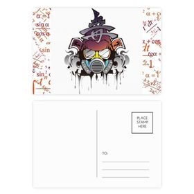 Dıythinker 14x9 cm 20 Adet Renkli Kirlilik Renkli Japon Gaz Maskesi Formula Kartpostal Seti