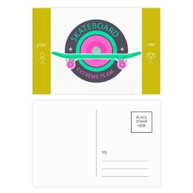 Dıythinker 14x9 cm 20 Adet Renkli Kış Spor Kaykay ve Ekip Arkadaş Kartpostal Seti