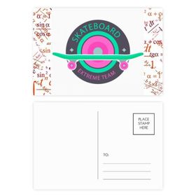 Dıythinker 14x9 cm 20 Adet Renkli Kış Sporları Kaykay ve Ekibi Formula Kartpostal Seti