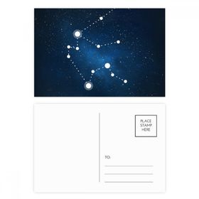 Dıythinker 14x9 cm 20 Adet Renkli Kova Burçları Kartpostal Seti