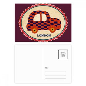 Dıythinker 14x9 cm 20 Adet Renkli Küçük araba İngiltere Londra Damga Britian Kartpostal Seti