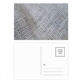 Dıythinker 14x9 cm 20 Adet Renkli Kumaş Keten Gri Soyut Kartpostal Seti