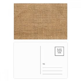 Dıythinker 14x9 cm 20 Adet Renkli Kumaş Keten Örgü Kahki Soyut Kartpostal Seti