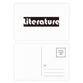 Dıythinker 14x9 cm 20 Adet Renkli Kursu ve Büyük Edebiyat Siyah Kartpostal Seti