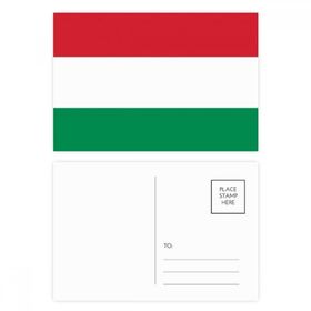 Dıythinker 14x9 cm 20 Adet Renkli Macaristan Ulusal Bayrağı Avrupa Ülke Kartpostal Seti
