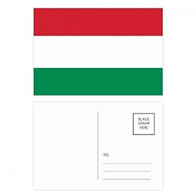 Dıythinker 14x9 cm 20 Adet Renkli Macaristan Ulusal Bayrağı Avrupa Ülke Kartpostal Seti