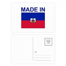 Dıythinker 14x9 cm 20 Adet Renkli Made in Haiti Country Love Kartpostal Seti