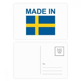 Dıythinker 14x9 cm 20 Adet Renkli Made in Sweden Country Love Kartpostal Seti