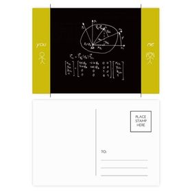 Dıythinker 14x9 cm 20 Adet Renkli Matematik Kowledge Çember Arkadaş Kartpostal Seti