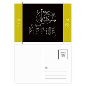 Dıythinker 14x9 cm 20 Adet Renkli Matematik Kowledge Çember Arkadaş Kartpostal Seti