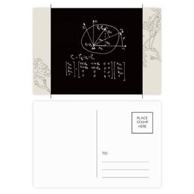 Dıythinker 14x9 cm 20 Adet Renkli Matematik Kowledge Çember Çiçek Kartpostal Seti
