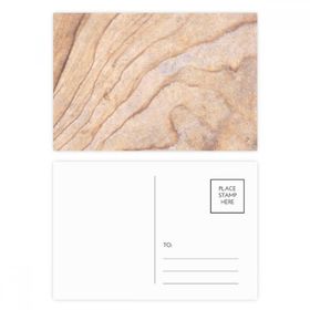 Dıythinker 14x9 cm 20 Adet Renkli Mozaik Taş Doku Zarif Dalgalı Desen Kartpostal Seti