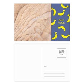 Dıythinker 14x9 cm 20 Adet Renkli Mozaik Taş Doku Zarif Dalgalı Desen Muz Kartpostal Seti