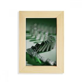Dıythinker 15x17 cm Kumar Mahjong Domino Fotoğraf Masaüstü Ahşap Fotoğraf Çerçevesi