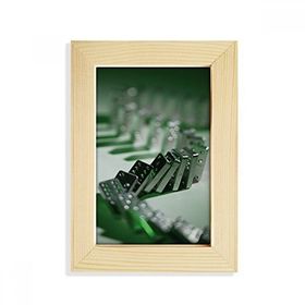 Dıythinker 15x17 cm Kumar Mahjong Domino Fotoğraf Masaüstü Ahşap Fotoğraf Çerçevesi